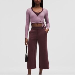 NWOT LULULEMON Softstreme High-Rise Wide-Leg Cropped Pant